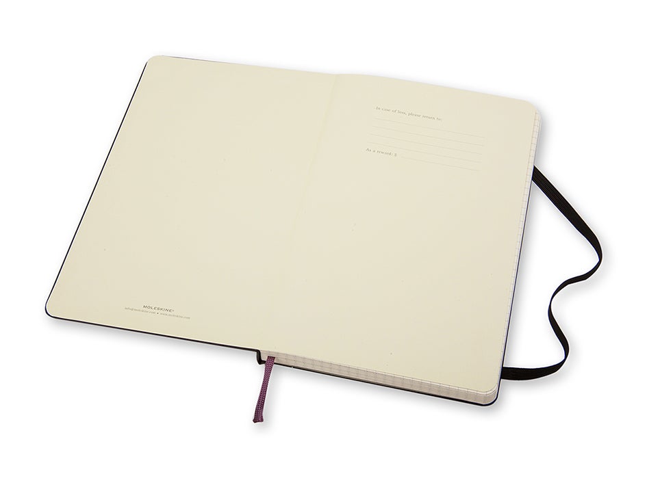 Moleskine Large Squared Hardcover Notebook Black