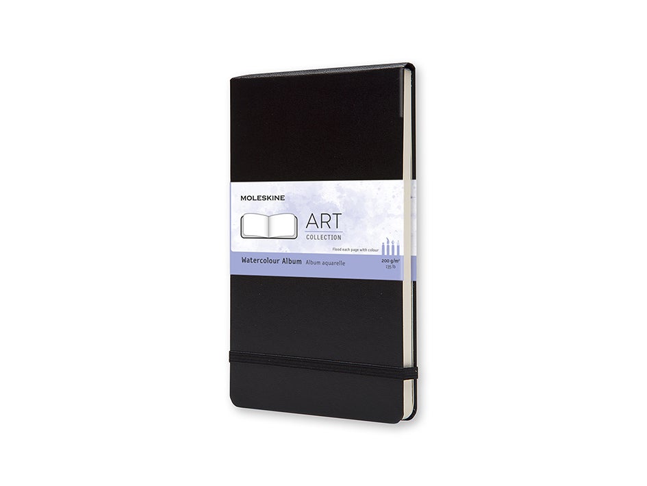 Moleskine Large Hard Ulinjert Art Watercolor Sort - --