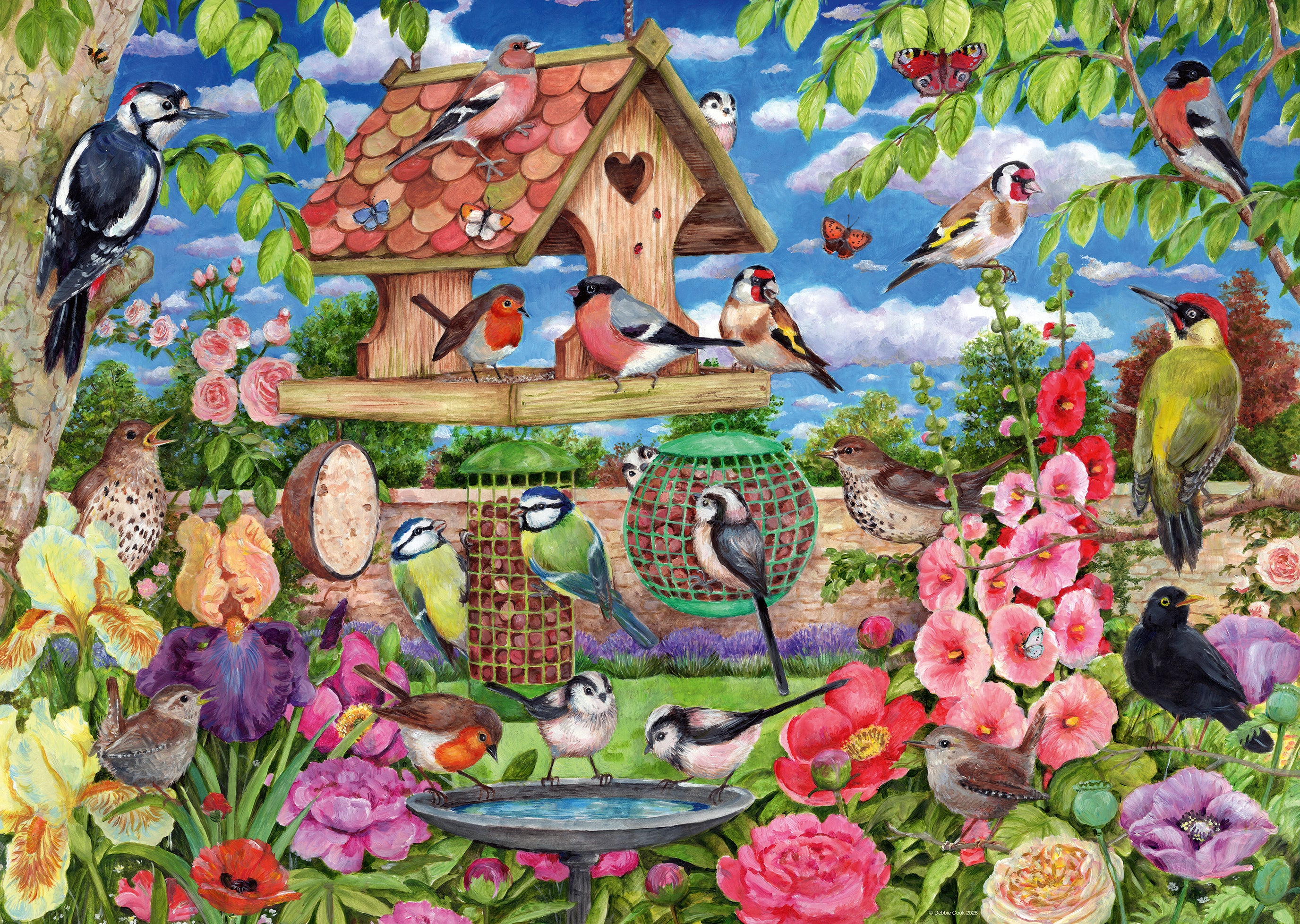 Puslespill 1000 Fuglebrett Ravensburger
