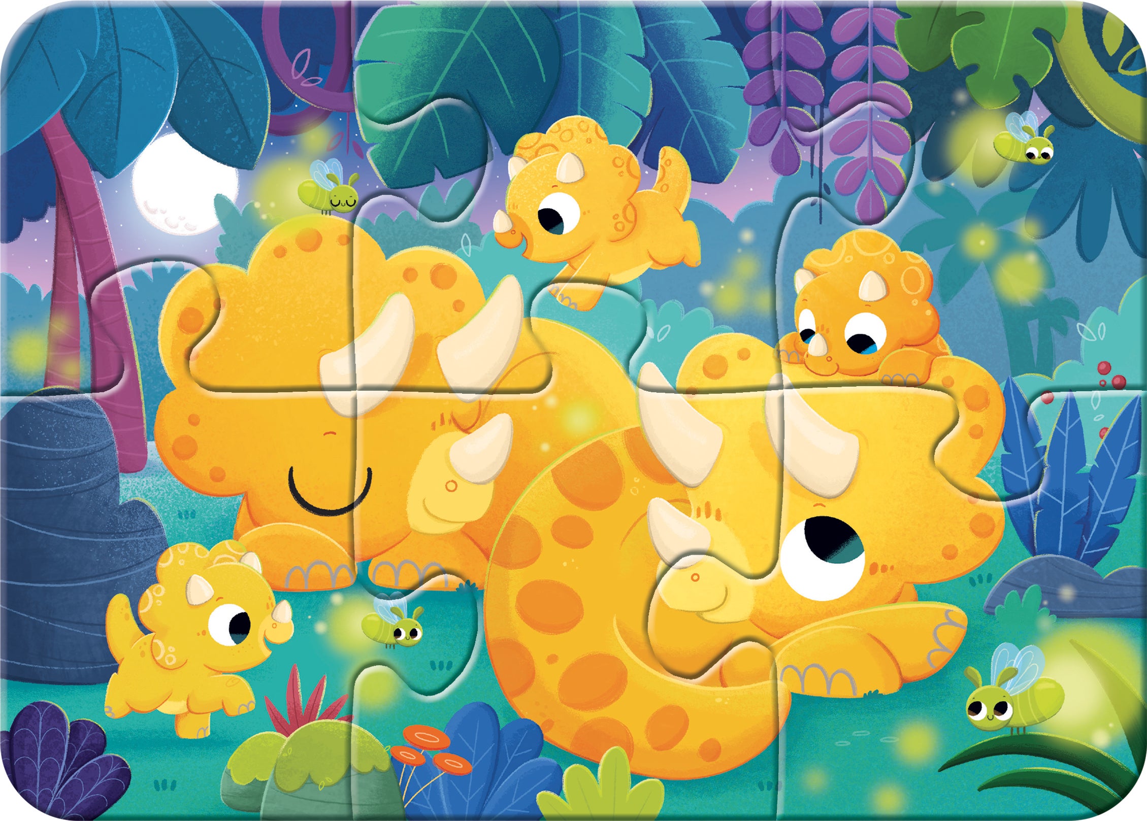 Puslespill 2,4,6,8 Dinosaurer Ravensburger