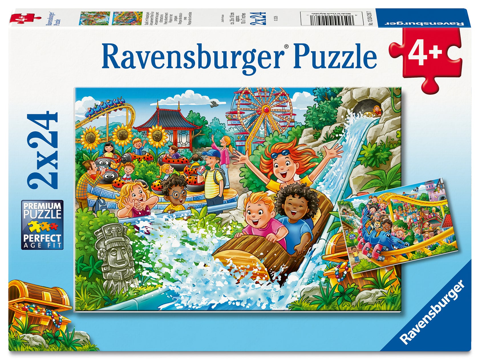 Puslespill 2x24 Fornøyelsespark Ravensburger