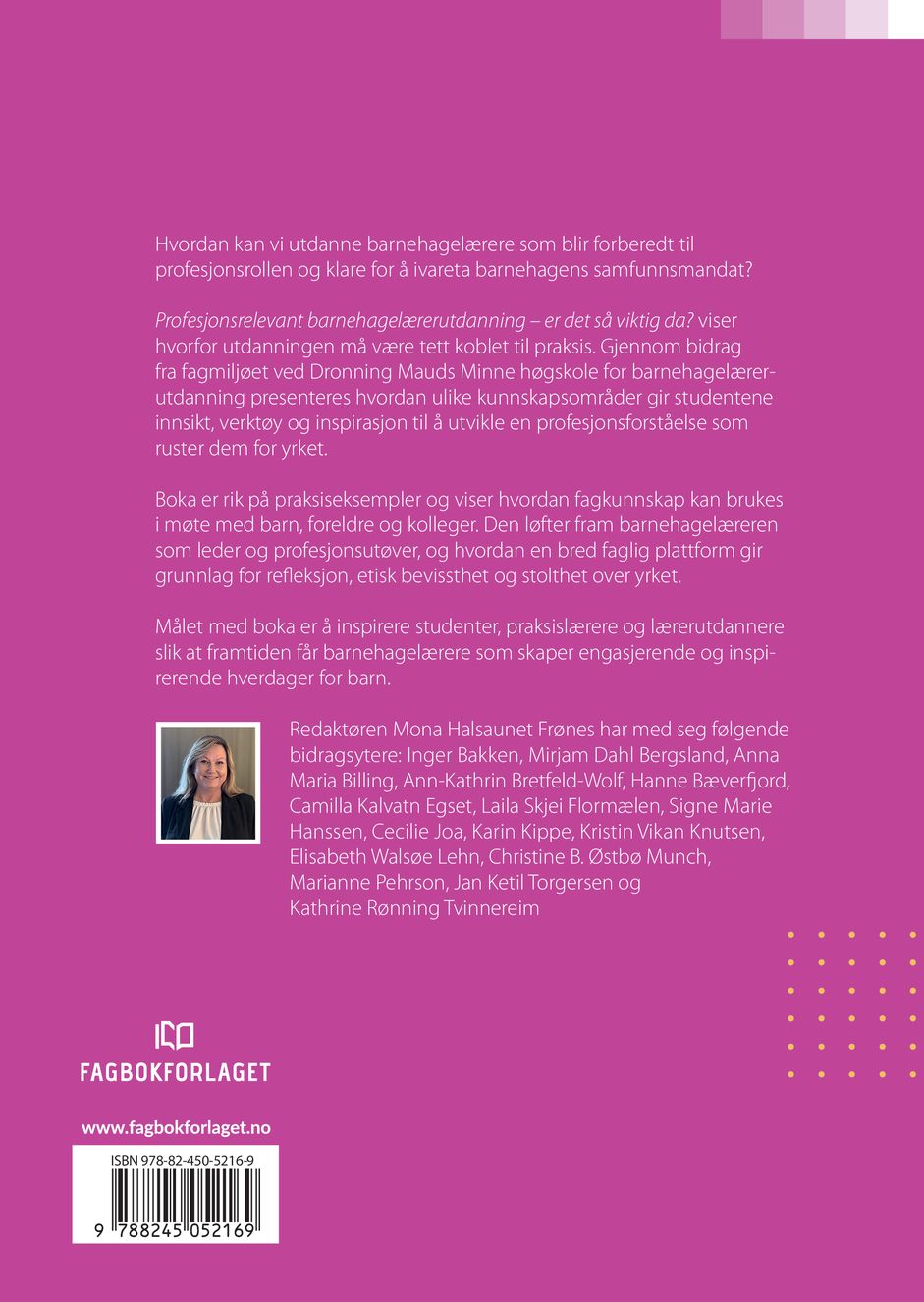 Profesjonsrelevant barnehagelærerutdanning