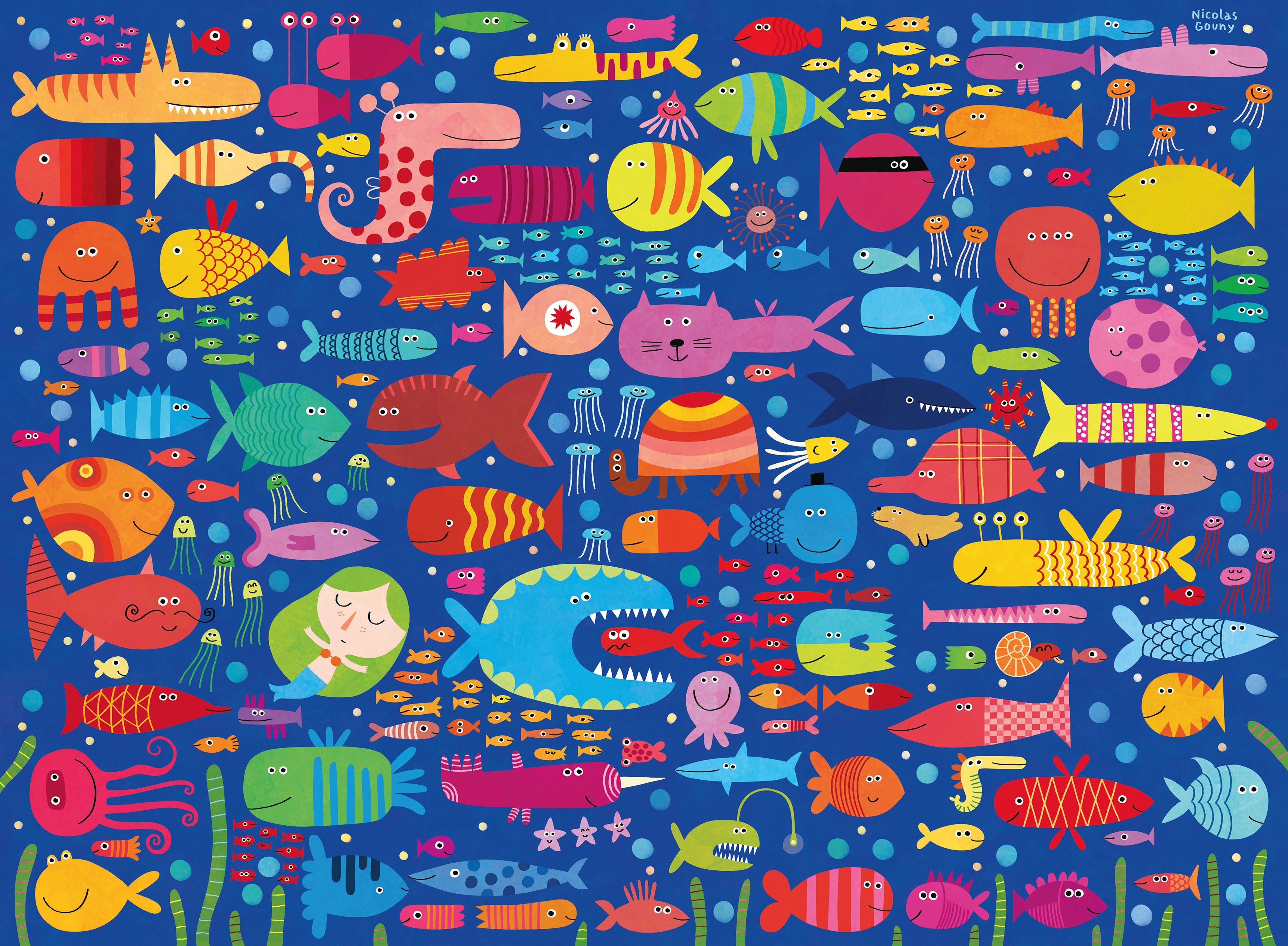 Puslespill 200 Fiskevenner Ravensburger