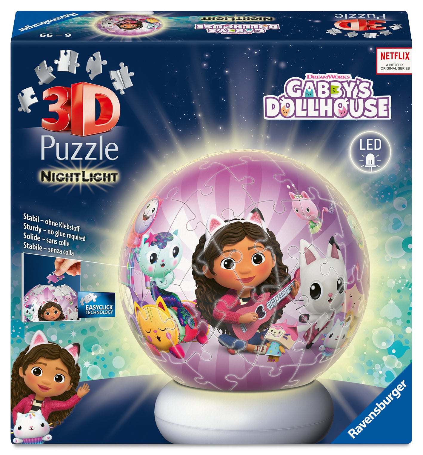 Puslespill 72 Nattlampe Gabby Ravensburger