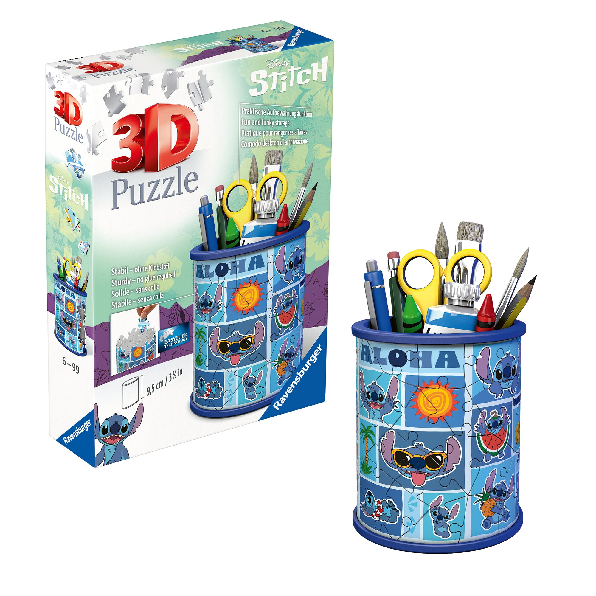 Puslespill 3D 54 Pencil Cup Stitch Ravensburger