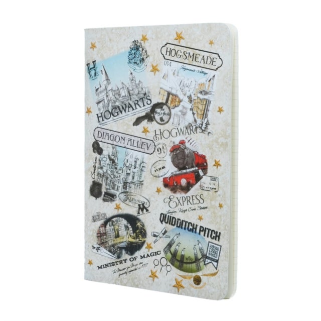 The Wizarding World Notebook A5 Gridded Cahier, 80pg, 100GSM by Paperblanks (Harry Potter Collection)
