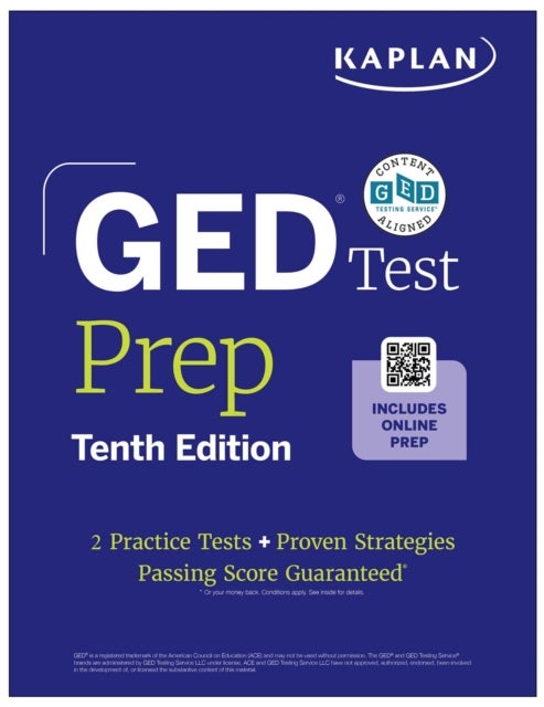 GED Test Prep, Tenth Edition (2026): Includes a Diagnostic Pretest, 2 Full Length Practice Tests, 1000+ Practice Questions, and 40+ Online Videos