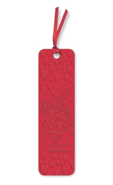Alice's Adventures in Wonderland: White Rabbit Artisan Art Vegan Leather Bookmarks (pack of 10)