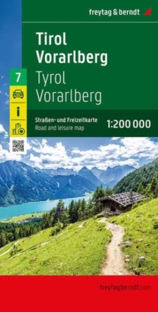 Tirol - Vorarlmountain, Road and Leisure Map - 1:200,000