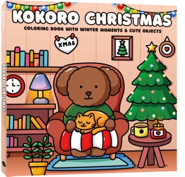 Kokoro Christmas - Coloring book with winter moments & cute objects