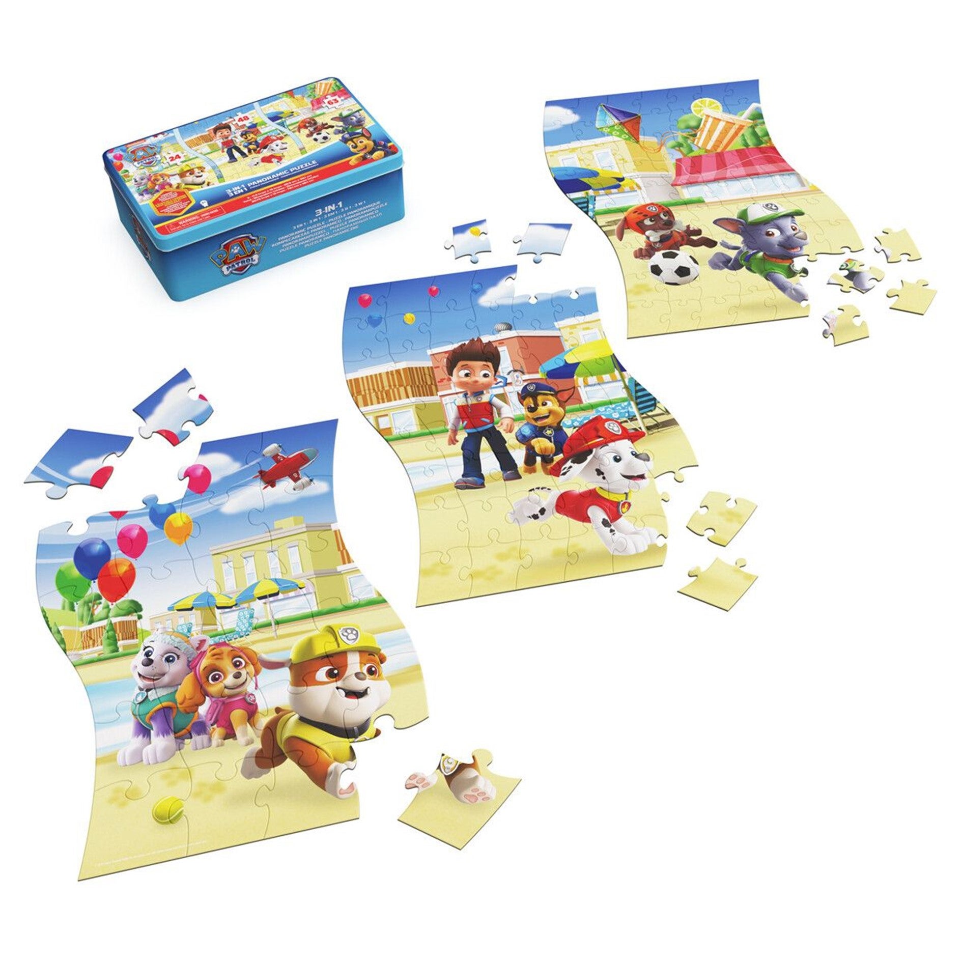 Puslespill Paw Patrol Panora 3In1