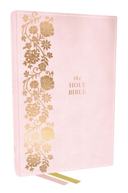 KJV Personal Size Large Print End-of-Verse Reference Bible, Pink Leathersoft, Red Letter, Comfort Print