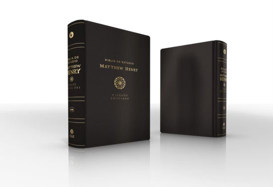 RVR, Biblia de estudio Matthew Henry y legado cristiano, Leathersoft, Negro, Interior a dos colores, Comfort Print