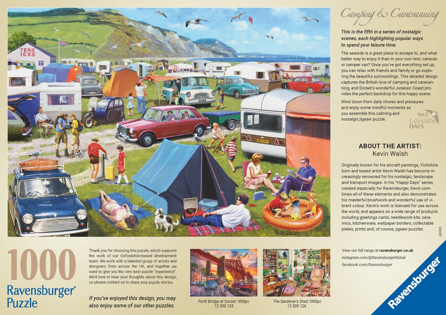 Puslespill 1000 Camping Ravensburger