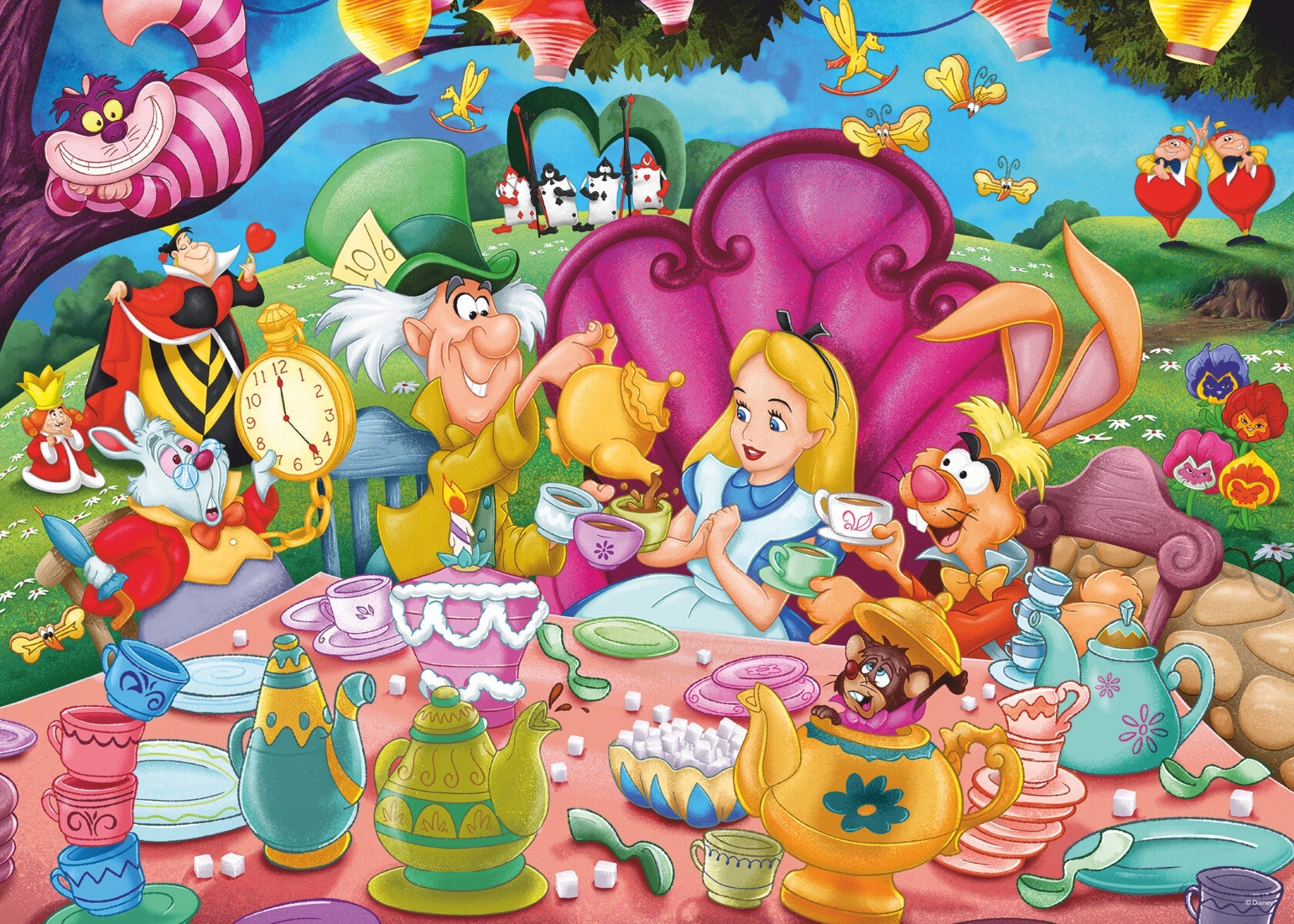 Puslespill 1000 Alice Eventyrland Ravensburger