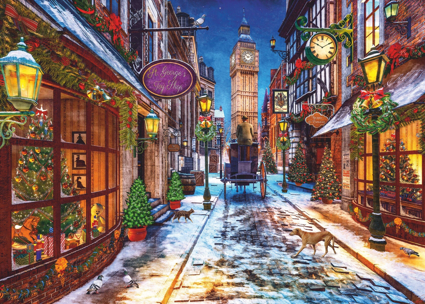 Puslespill 1000 Juletid Ravensburger