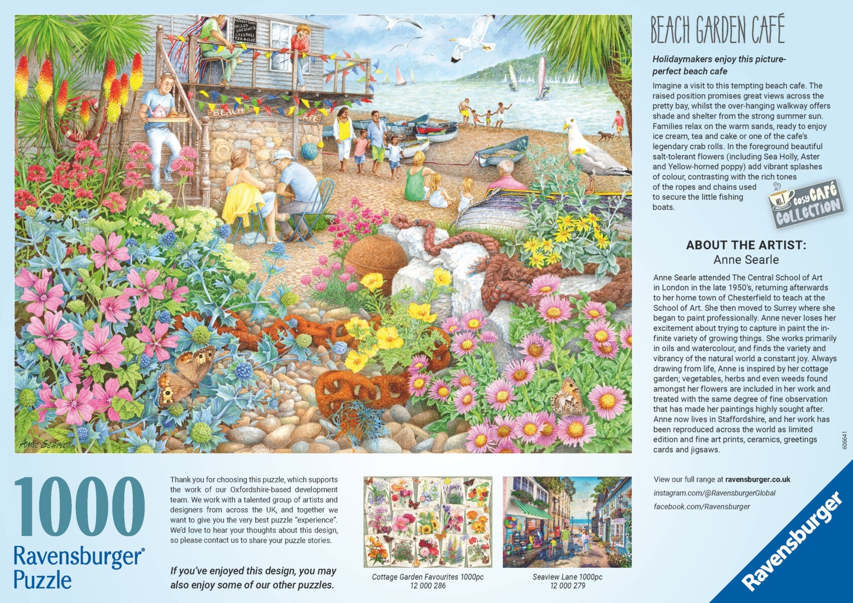 Puslespill 1000 Strand Kafe Ravensburger