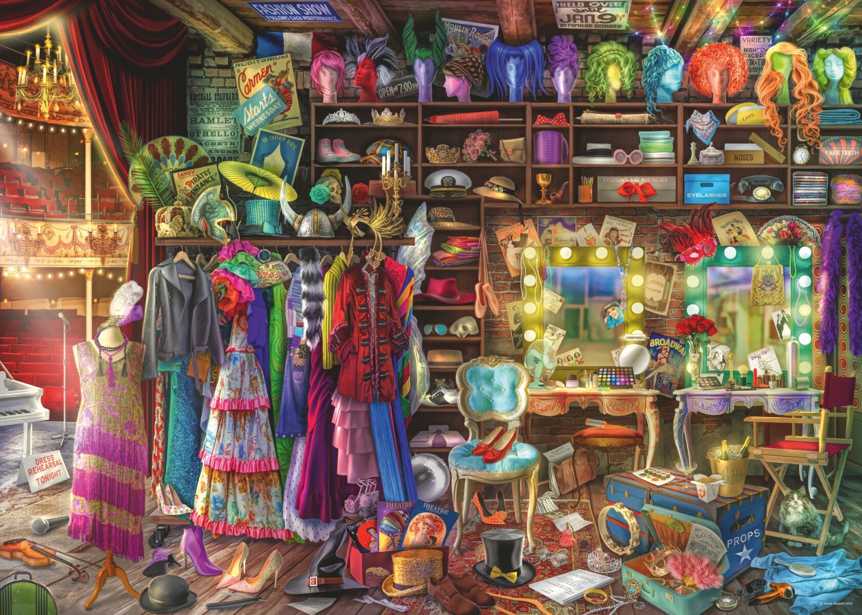 Puslespill 1000 Bak Scenen Ravensburger