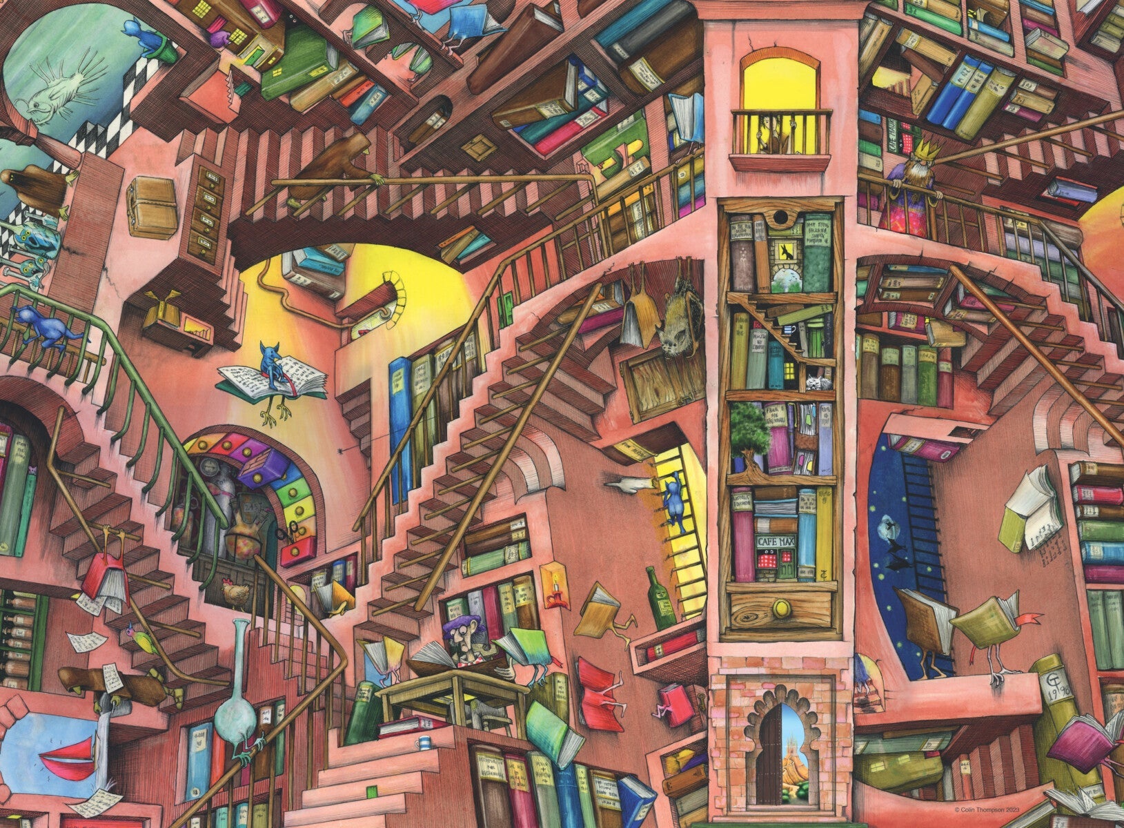 Puslespill 500 Bibliotek Ravensburger