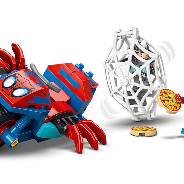 Lego Spidey på motorsykkel mot Rhino 11206