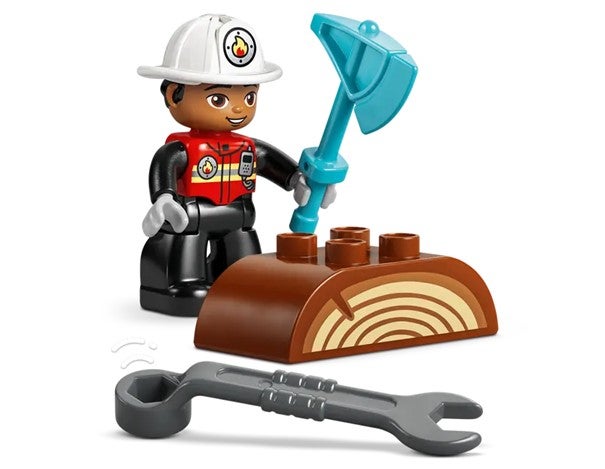 Lego Brannbil med slange og brannmann 10473