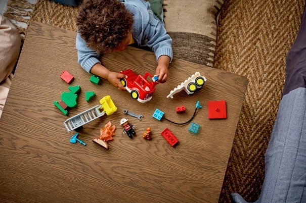 Lego Brannbil med slange og brannmann 10473
