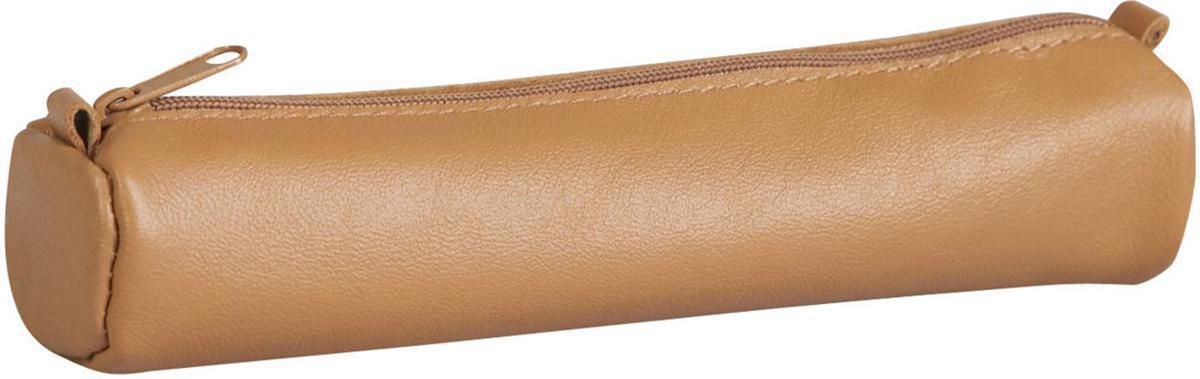 Pennal Age Bag Ø4x18,5 cm skinn brun