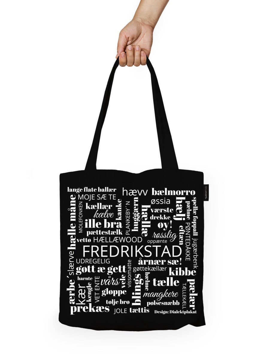 Handlenett Bokhari Fredrikstad svart