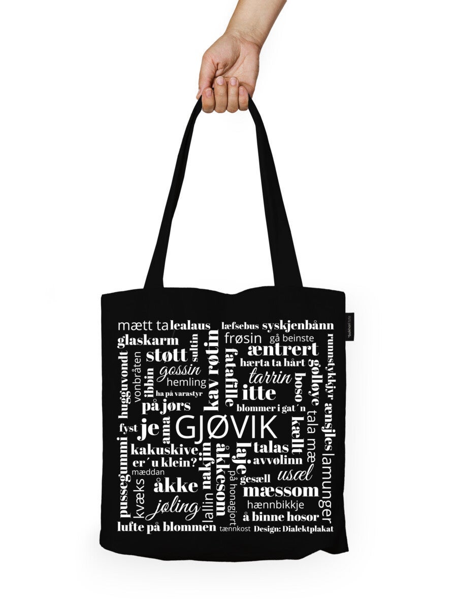 Handlenett Bokhari Gjøvik svart