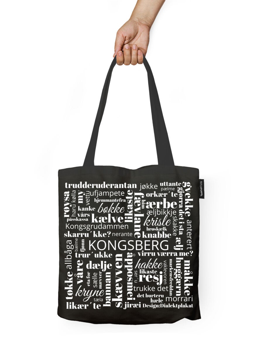 Handlenett Bokhari Kongsberg svart