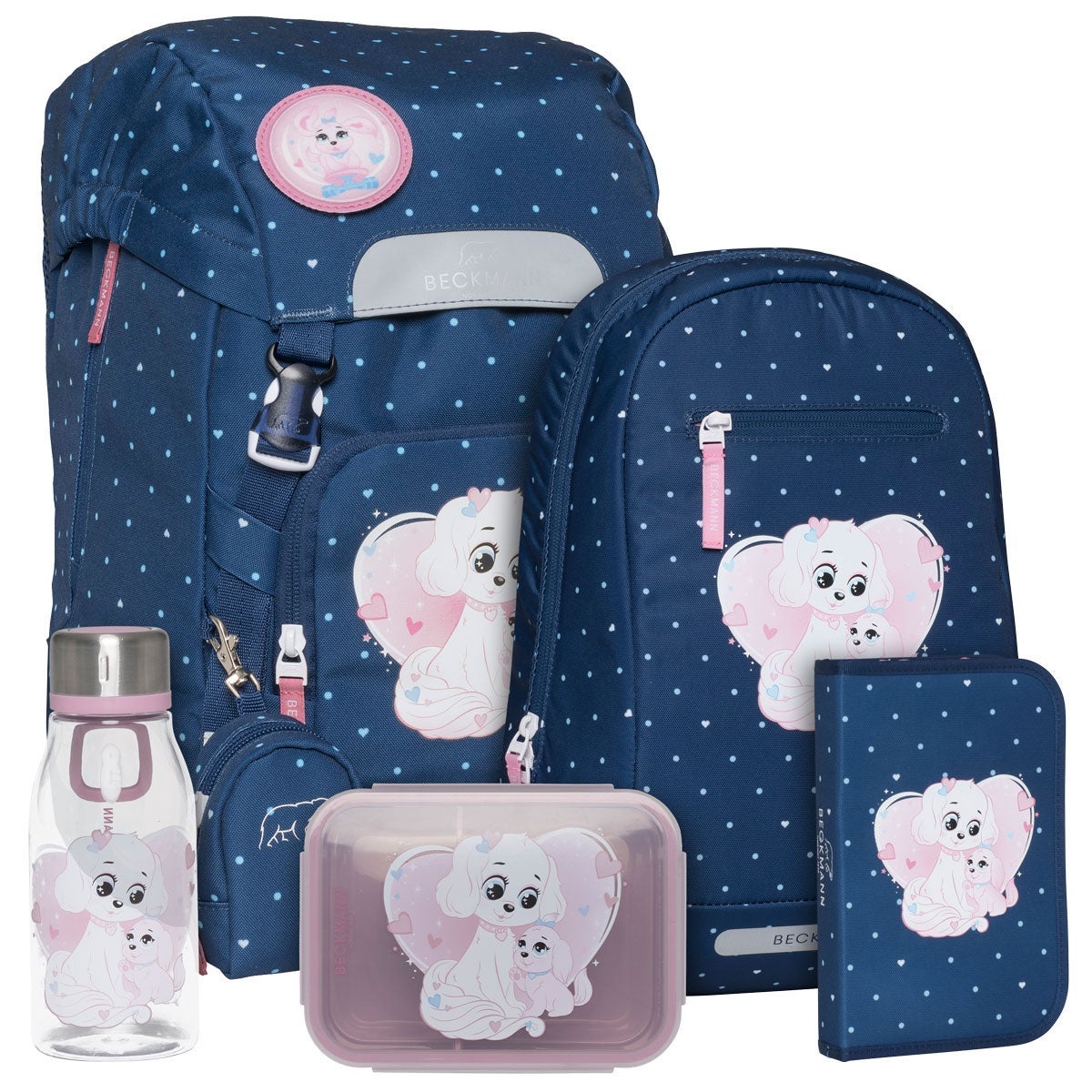 Pakke skolesekk 1.kl Pet Friends Blue Classic 22L - Beckmann