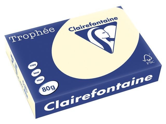 Kopipapir A4 80g trophee vanilje (500)