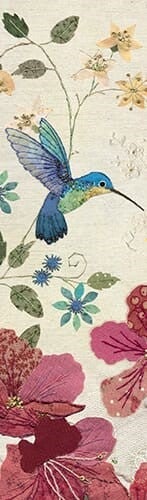 Bokmerke 5x17cm, Bug Art motiver, kolibri