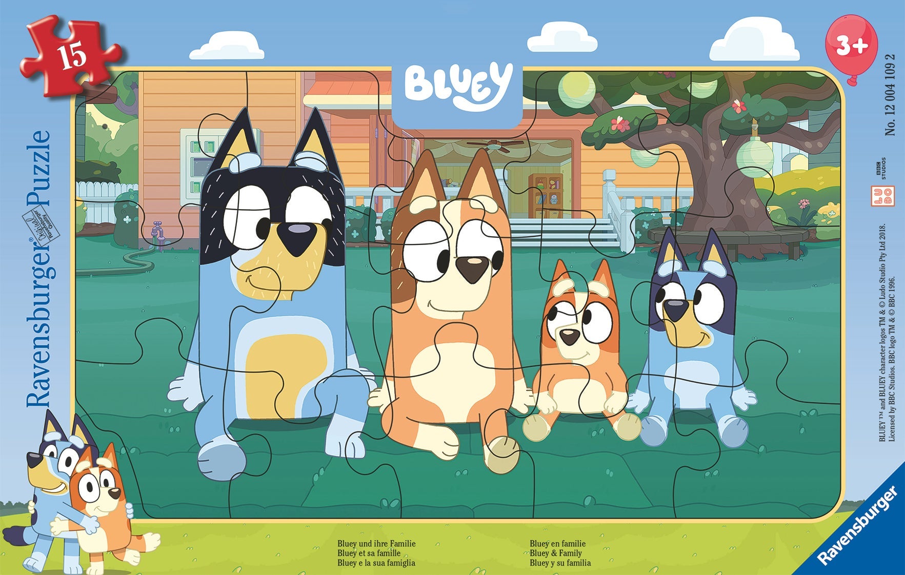Puslespill 15 Bluey Ravensburger