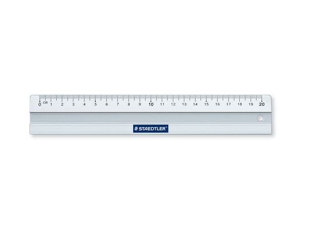 Linjal Staedtler Mars aluminium 20cm