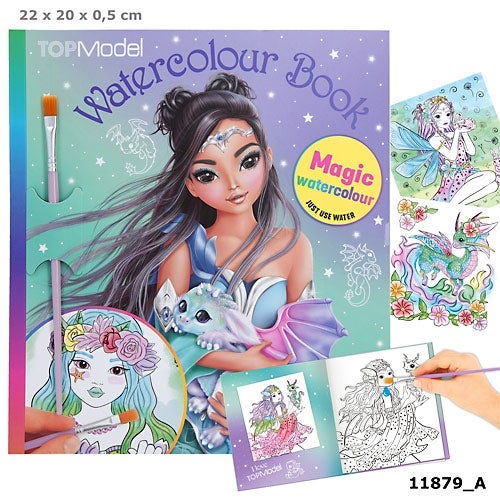 Aktivitetsbok Water Colurs Dragon Love Topmodel