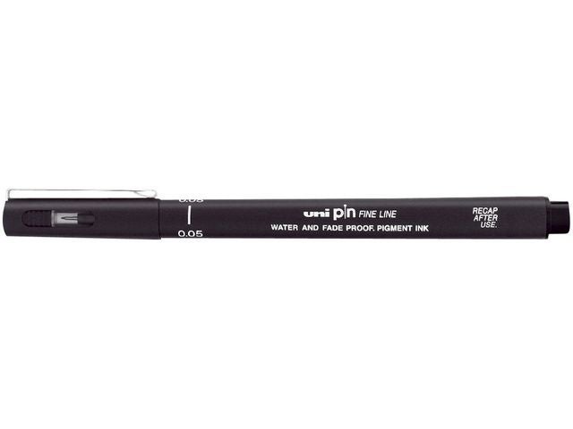 Fiberpenn Uni Pin 005 0,05Mm Sort