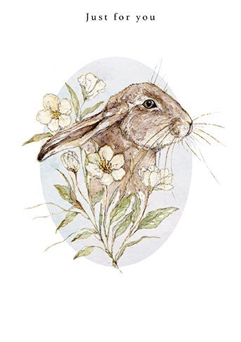 Kort Lamb Little Hare Flower