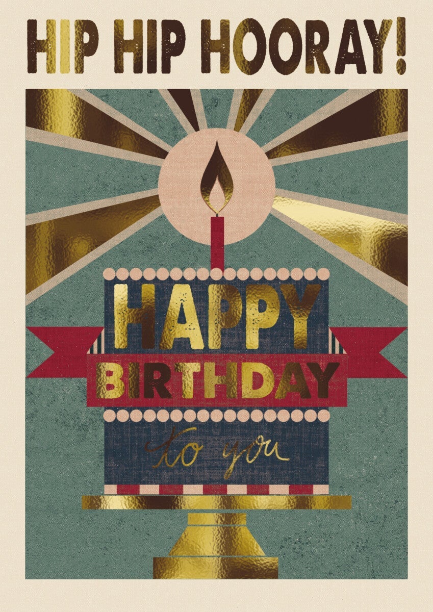 Kort Poster Print Cake And Candle