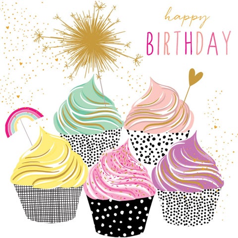 Kort Jaz & Baz Swirly Cupcakes