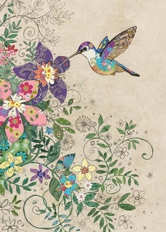 Kort 167x118 Paper og foil Tropical Hummingbird