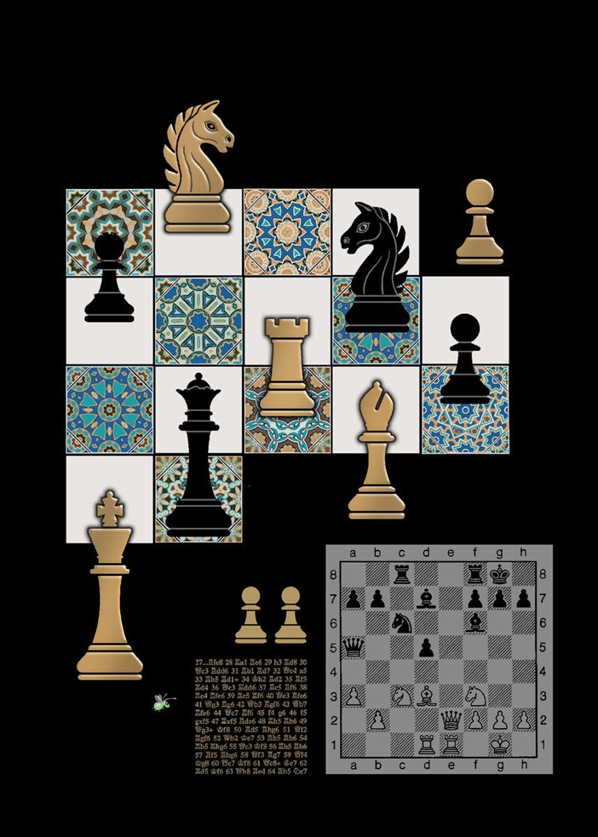 Kort Bug Art Jewels Chess