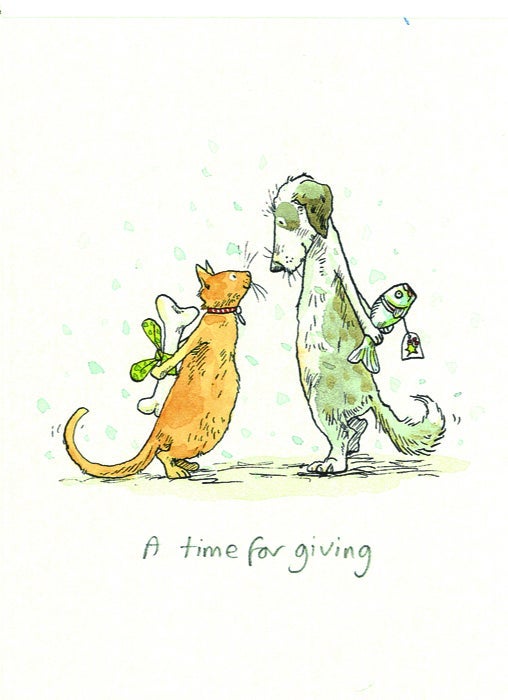 Julekort Two Bad Mice, A time for giving