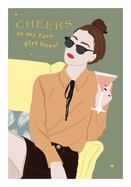 Kort Fierce Fabulous Girl Boss
