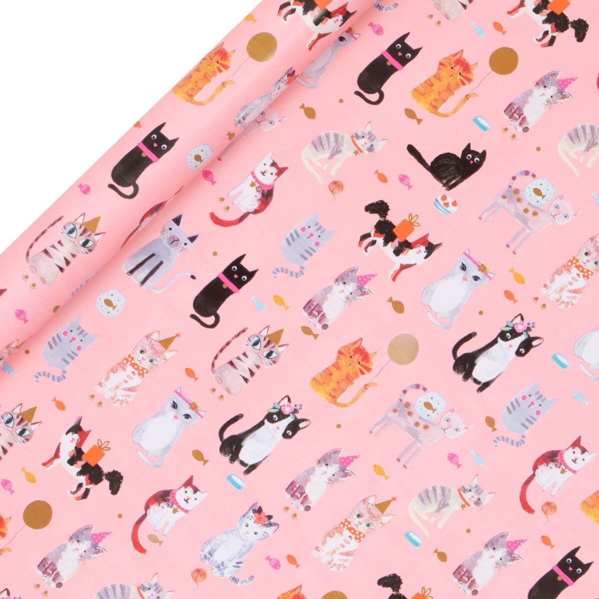 Gavepapir 4m Ps Whiskers Pink
