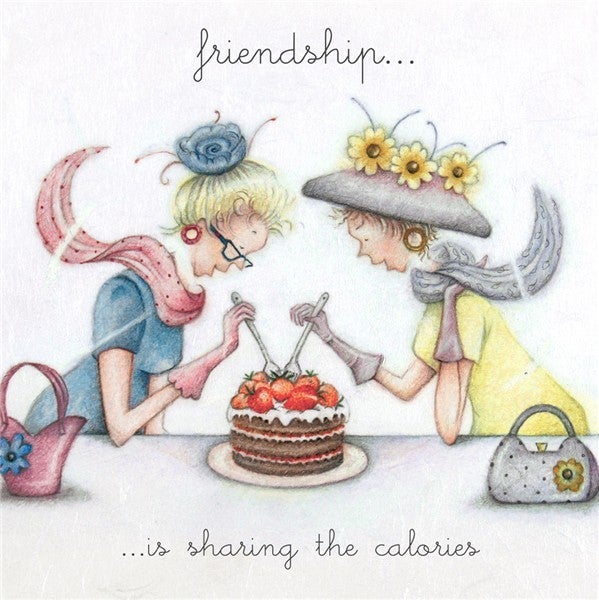 Kort Berni Parker Friendship is Sharing the Calori
