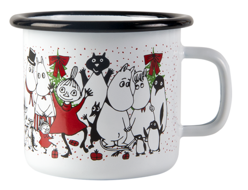 Mummikopp Emalje Wintermagic 2,5 dl Hvit