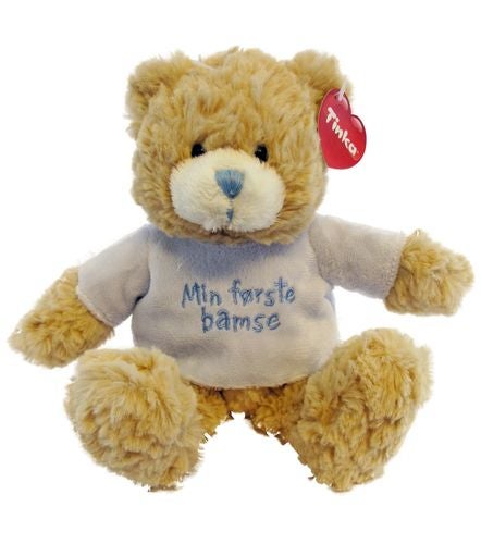 Bamse 25cm Blå Min første bamse