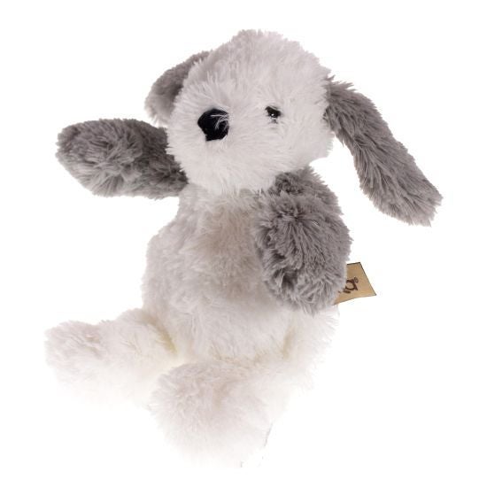 Hund grå/hvit 20cm Tinka Baby