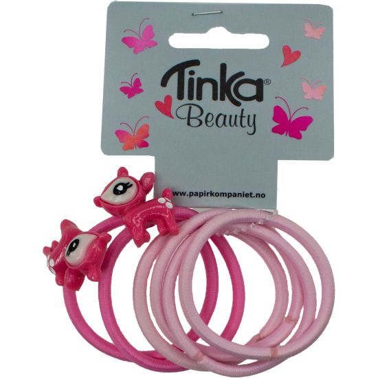 Hårstrikker 2 Stk Bambi/4 Stk Rosa